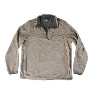 Southern Shirt Company High Country Pullover 1/4 Zip Mens L Beige Collared